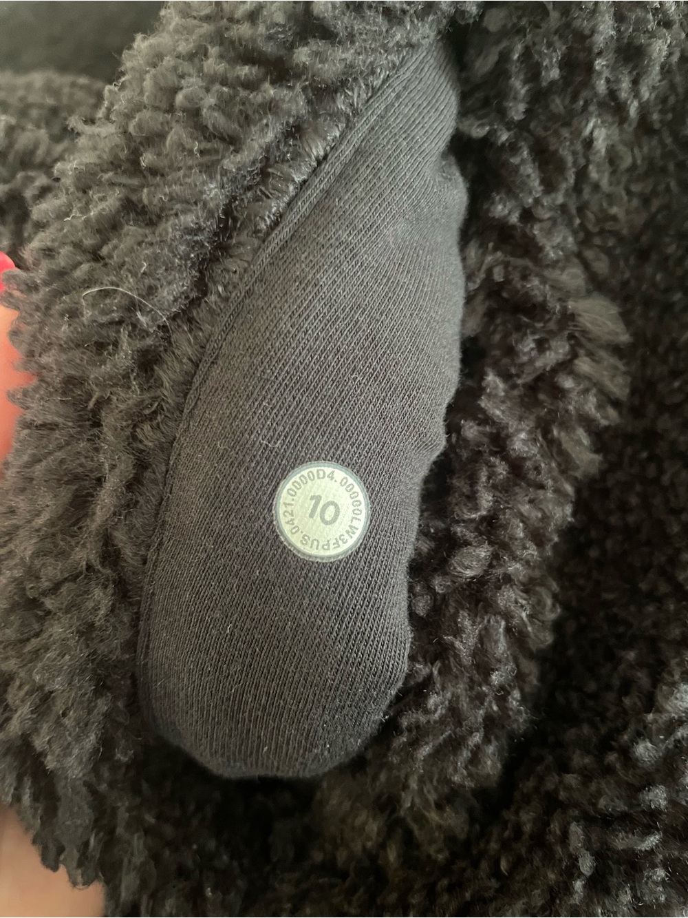 Lululemon Textured Fleece Button Jacket Black - Picture 5 of 10